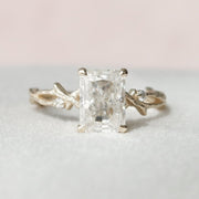 Moissanite 2 CT Radiant Cut Diamond Art Deco Gothic Handmade Anniversary Ring Mapple Gems